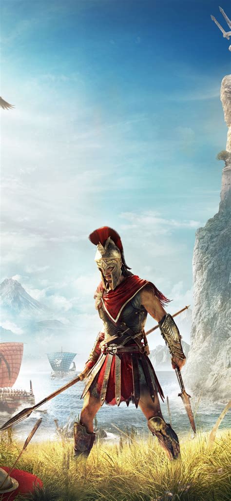 Download Wallpaper 1125x2436 Assassin S Creed Odyssey Video Game Warrior Iphone X 1125x2436