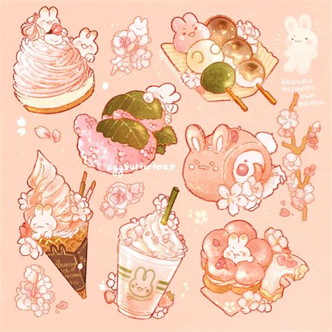 nao 🍞🍳 on x cute food drawings food illustration art cute kawaii drawings