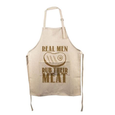 Real Men Rub Their Meat Funny Grill Master All Over Apron In 2022