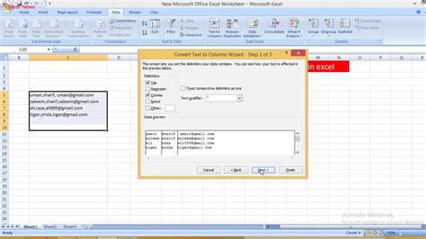 How To Split Comma Separated Values In Excel Excel Part Technical