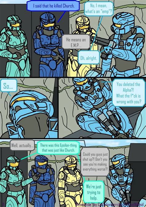 Meanwhile Pg 11 By Kradnibeid On Deviantart Red Vs Blue Red And