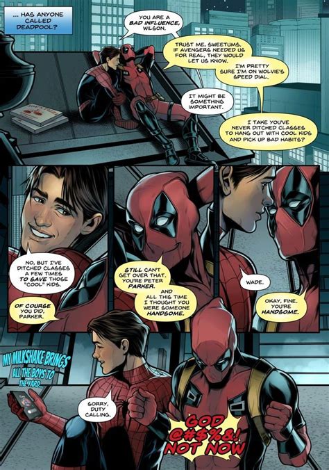 Spideypool Spiderman Deadpool Comic Deadpool Comic Spideypool Comic