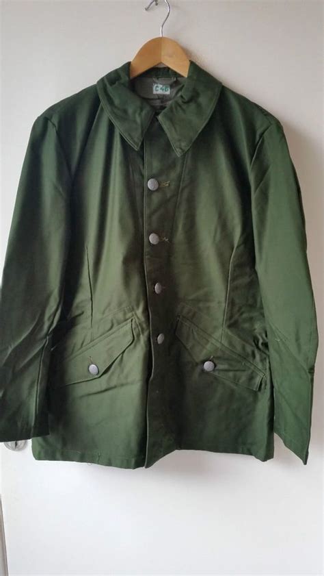 Swedish M59 Olive Green Army Field Jacket Genuine Vintage Coat
