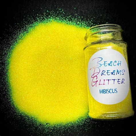 Yellow Hibiscus Ultra Fine Iridescent Glitter Epoxy Resin Etsy