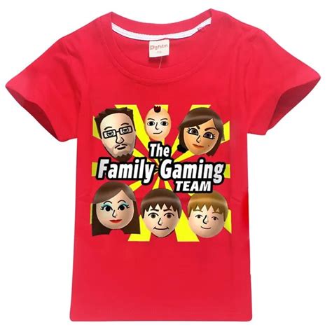 Buy 100cotton Summer Fgteev Faces Kids T Shirts For