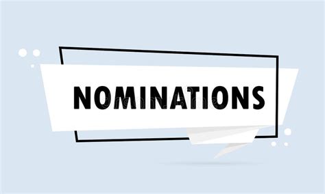 Announcement Nomination Stock Illustrations 58 Announcement