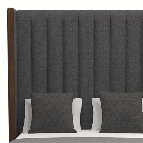 Nativa Interiors Irenne Vertical Channel Tufted Upholstered High