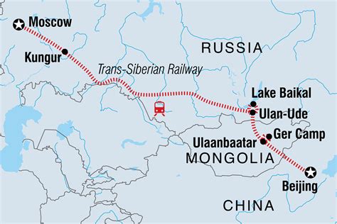Trans Mongolian Railway Map
