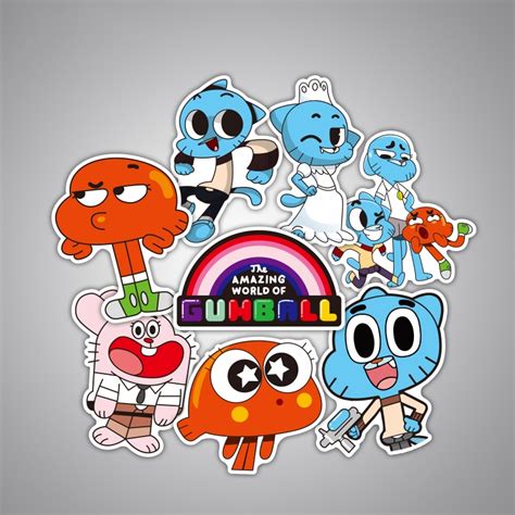 8 Pcs Funny Doodle Laptop Sticker Children Small Stickers Toys Fashion ...
