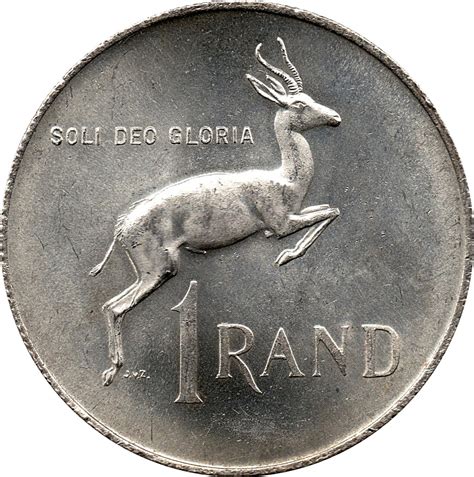 1 Rand Afrikaans Legend Suid Afrika South Africa Numista