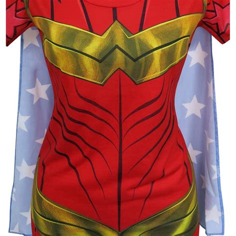 Wonder Woman Sublimated Caped Womens T Shirt