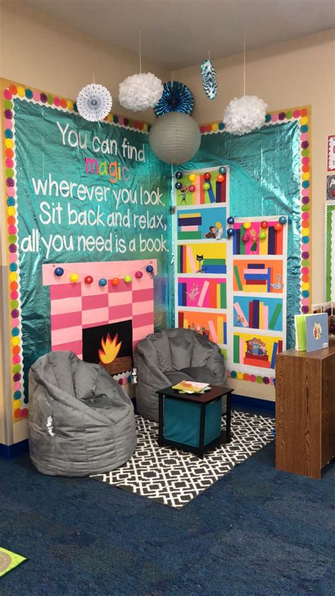 Cozy Reading Corner Reading Classroom Classroom Decor Elementary