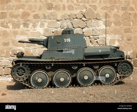 Old Tank Military Museum El Callao Peru Stock Photo Alamy