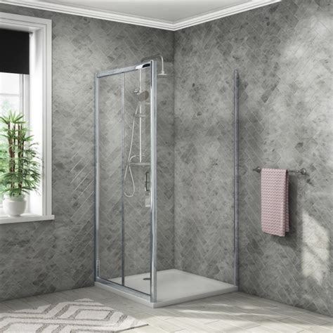 Bi Fold Door Shower Enclosure 800 X 800mm 4mm Glass Vega Range