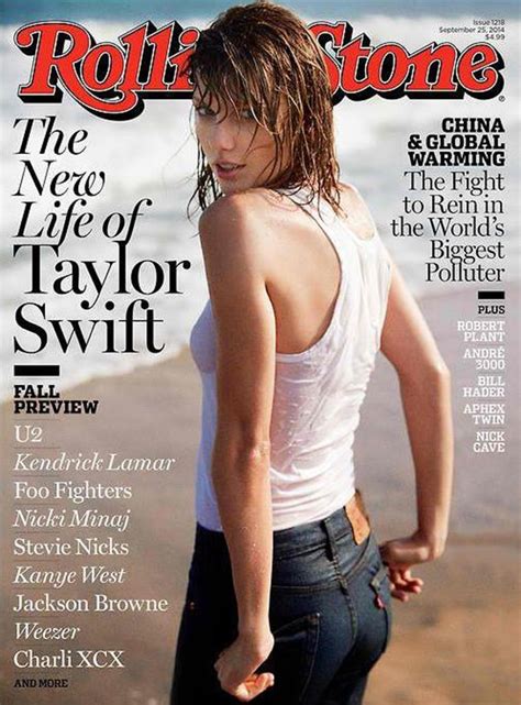 Taylor Swift Strikes Sexy Soaked Pose On Cover Of Rolling Stone