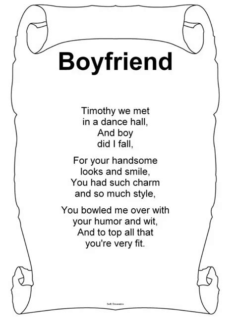 Boyfriend Love Poems