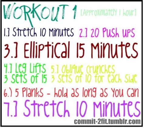 Commit 2 Fit Workout Workout Routine Fitness Diet