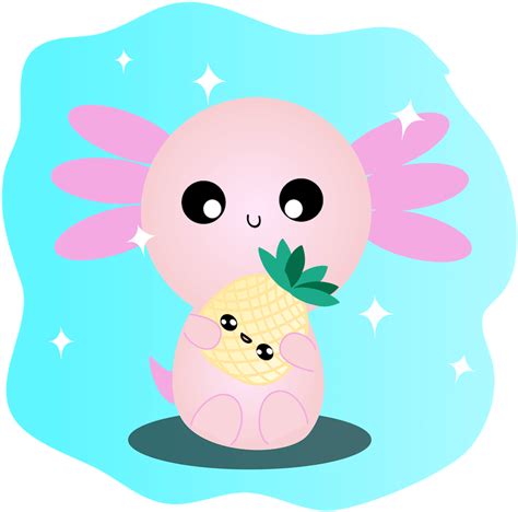 Axol The Axolotl Is The Main Character In Our Book Cartoon Clipart