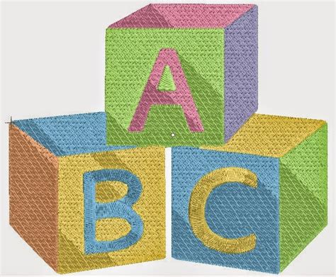 Probably so it is, but here the machine is bought, and patterns from ready designs, enclosed in its memory, are already embroidered. download free abc Cubes designs machine embroidery 4x4 ...