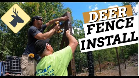 Deer Fence Install Youtube