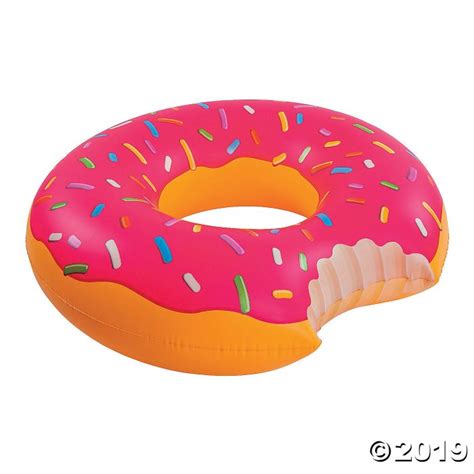 jumbo inflatable bigmouth® pink donut pool float 1 piece s