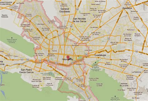Mapas De Monterrey México Mapasblog