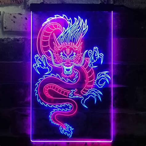 Chinese Dragon Room Display Dual Color Led Neon Sign St6 I3225 Etsy