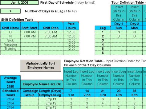 A classic 24/7 shift rotation of 3 on 3 off has worked for many law enforcement agencies using 12 hour shifts to cover 24x7. Schedule Rotating Shifts for Your Employees - Rotating or ...