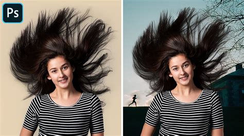 Remove Hair Background Using Refine Edge In Photoshop 2020 Part 12