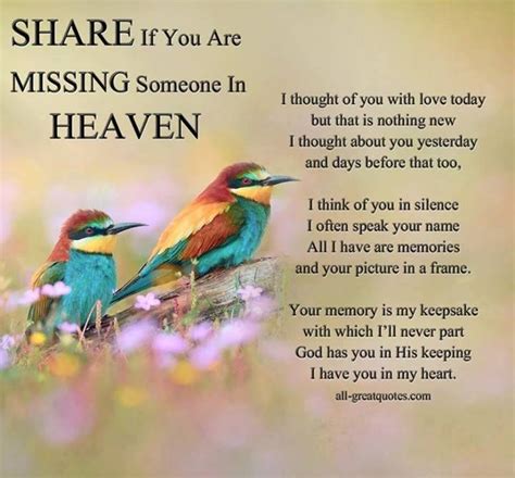 Best missing someone quotes selected by thousands of our users! Share If You Are Missing Someone In Heaven Pictures, Photos, and Images for Facebook, Tumblr ...