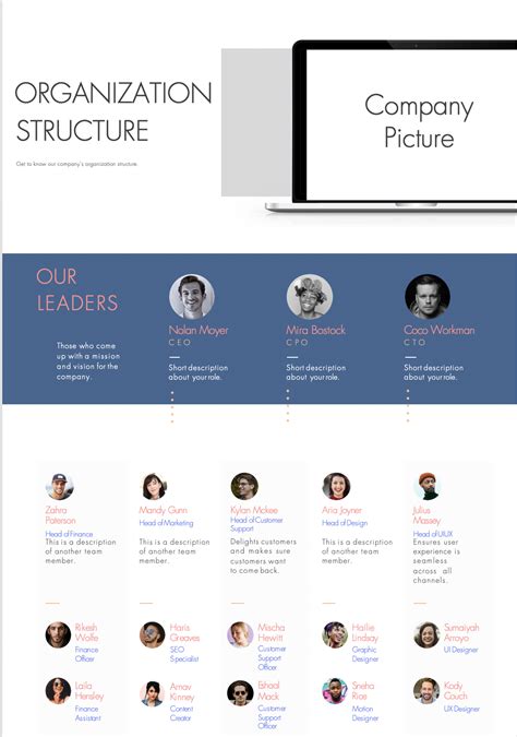 Download Company Organization Structure Template Infographic Today