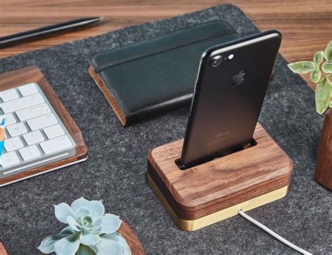 Grovemade Wooden Iphone Docking Station Gadget Flow
