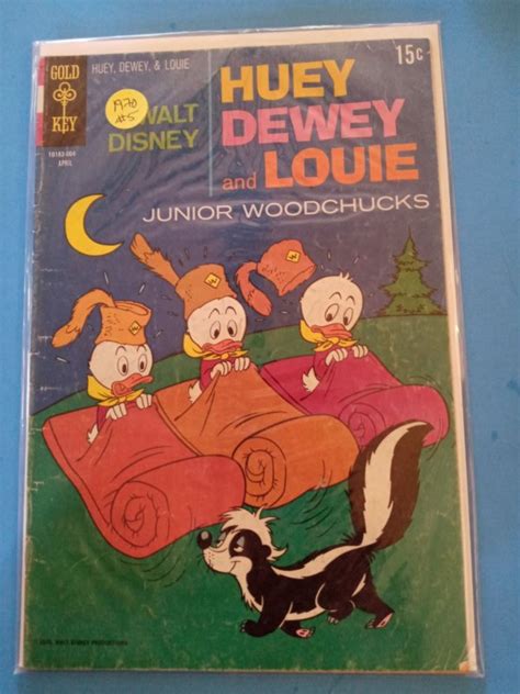 Walt Disney Huey Dewey And Louie Junior Woodchucks 5 1970 Gd