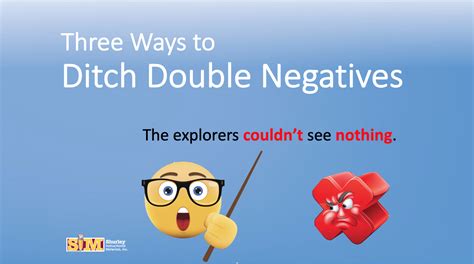 Three Ways To Ditch Double Negatives — Shurley English Blog