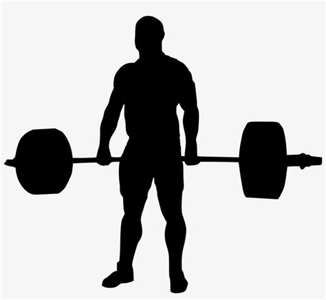 Weightlifter Silhouette Vector Free At Vectorified Com Collection Of Weightlifter Silhouette