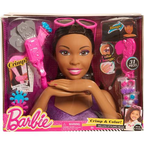 Barbie Doll Head Walmart Barbie 20pc Hair Styling Head Doll With Barrettes Harvey Welch
