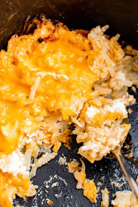 Crockpot Cheesy Hashbrowns The Cookie Rookie