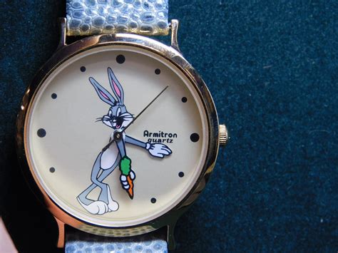 1989 Warner Bros Armitron Looney Tunes Bugs Bunny Watch Etsy