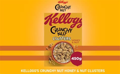 Kelloggs Crunchy Nut Honey And Nut Clusters 450 G Grocery