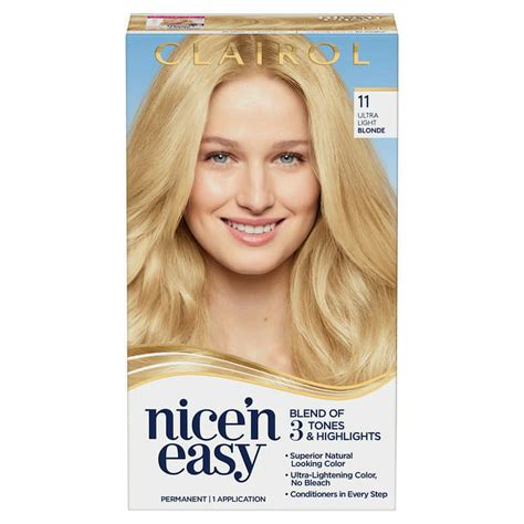 Clairol Nicen Easy Permanent Hair Dye Color Cream 8 Medium Blonde