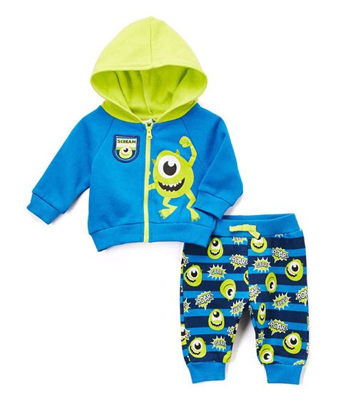 Look At This Blue Monsters Inc Mike Knit Hoodie And Pants Infant On