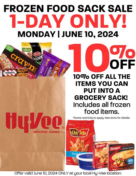 Hy-Vee - ️ FROZEN SACK SALE 🥶 this Monday at Hy-Vee! Get...