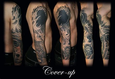 Maybe you would like to learn more about one of these? Black cover up sleeve tattoo | Cover tattoo, Sleeve ...