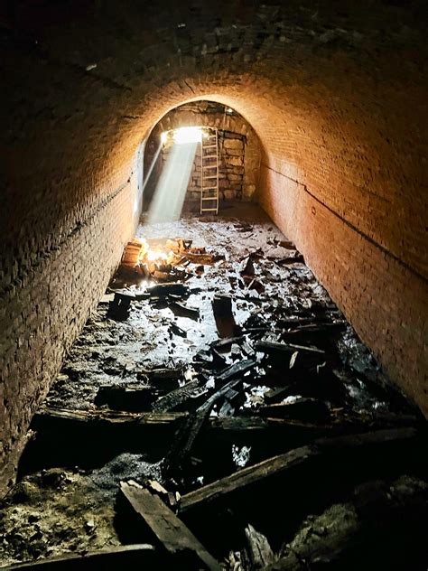 See inside the underground tunnel found at an Alton home