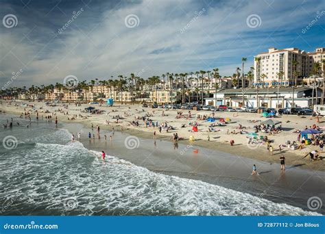 View Of The Beach In Oceanside California Editorial Photography