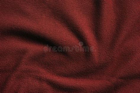 Texture Of Red Fleece Soft Insulating Fabric Stock Image Image Of