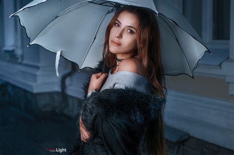 wallpaper brunette women outdoors choker portrait face bokeh umbrella brown eyes long