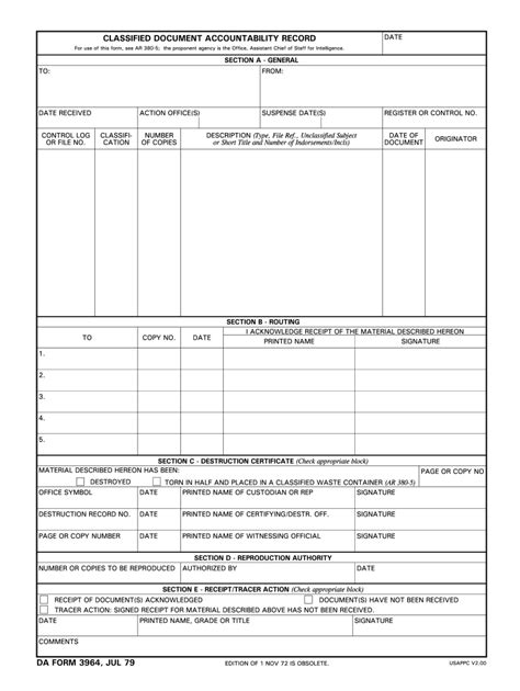 Da 2062 Fillable Free Sample Example And Format Templates