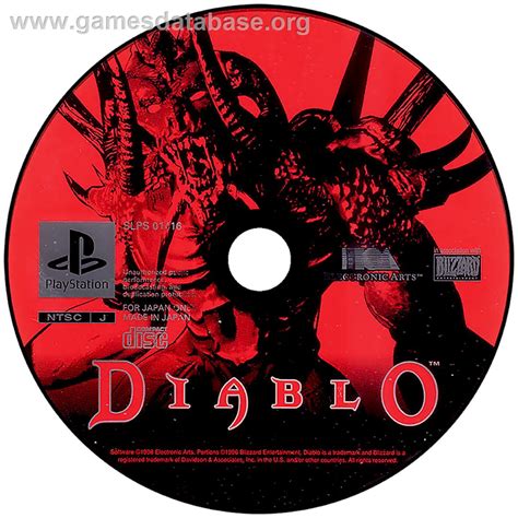 Diablo Sony Playstation Artwork Disc