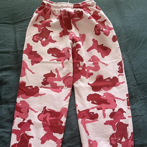 Named Collective Womens Pink And Red Joggers Tracksuits Depop